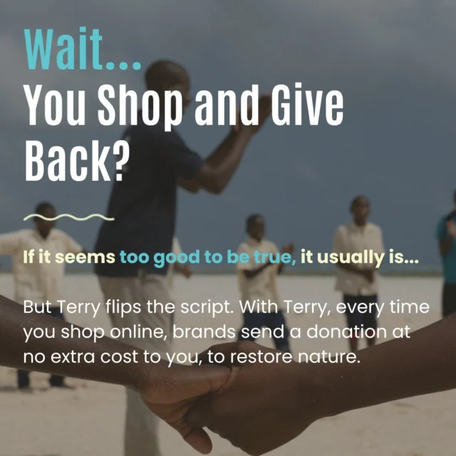 🌊🐢 What amazing news! 💙

In just over a month of collaborating with Terry.earth, we’ve already raised over €330 thanks to ocean lovers shopping online! 🌍🪸

Wait… you can shop and give back? 👀

It might sound too good to be true, but Terry makes it possible! Every time you shop online at participating brands, they donate to nature restoration missions — at no extra cost to you. 💚

I’ve noticed that many people have downloaded the Terry app, which is amazing! 🙌 But did you know there’s an even easier way?

✨ I’ve added Terry as a browser extension on my computer. Now, whenever I shop online at a participating store, a pop-up automatically asks if I want to support my mission. One click, and I’m helping protect our ocean!

Through The Living Ocean, your support helps protect precious marine life in Zanzibar. Every contribution brings us closer to protecting baby sea turtles and restoring coral reefs. 🐢🪸

💙 Shop online. Give back. Protect our ocean.

It costs you nothing extra, so why not give it a try?

👉 Join us and choose The Living Ocean as your mission:
https://account.terry.earth/#/register?mission=74

Download the Terry app or install the browser extension, shop online as usual, and let your everyday purchases help nature! 🌍 (you find this on their website)

🔁 Share this post with your friends and help us grow the movement. Together, small everyday actions can make a real difference for our ocean! 🌊💚

#TheLivingOcean #TerryEarth #ShopForNature #OceanConservation #SaveOurOceans #CoralRestoration #SeaTurtleConservation #Zanzibar